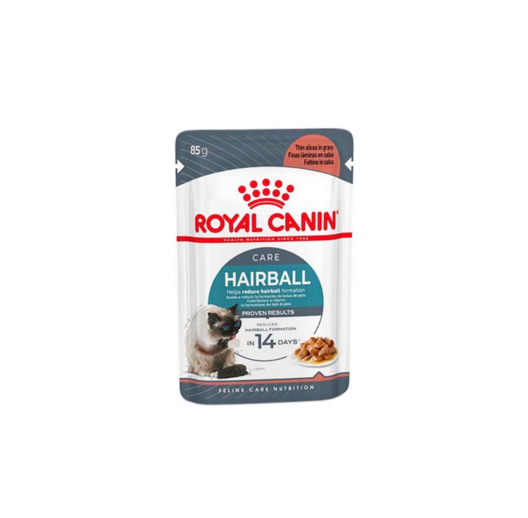 غذای پوچ گربه رویال کنین مدل هیربال ROYAL CANIN HAIRBALL 85G