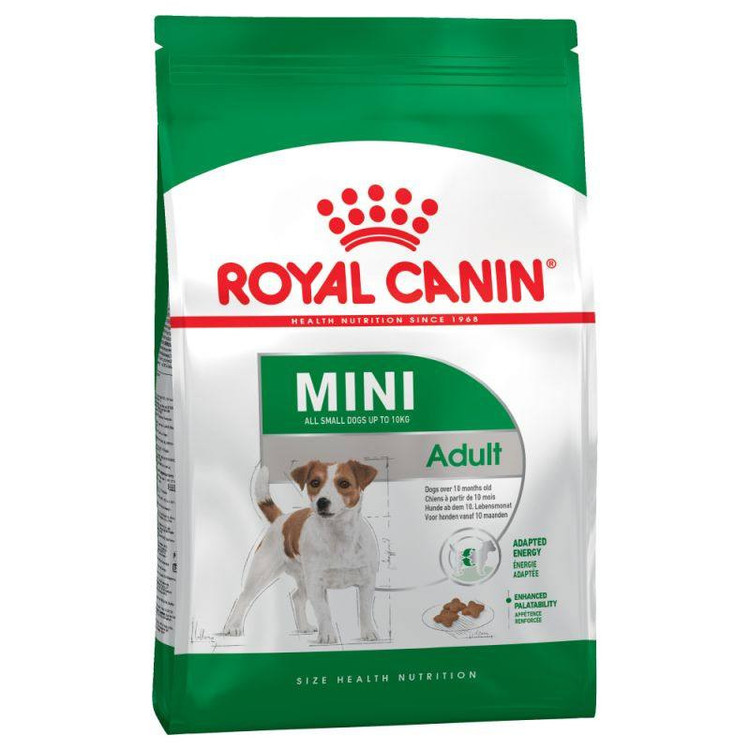 غذای خشک سگ بالغ نژاد کوچک رویال کنین مدل Mini Adult وزن 4کیلوگرم