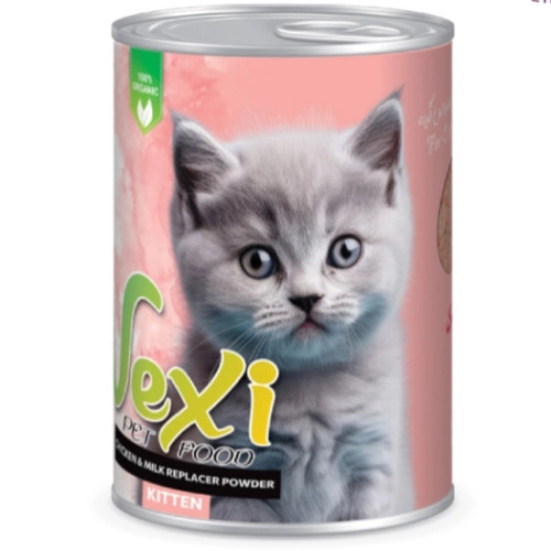 کنسرو گربه وکسی مدل پته طعم مرغ و شیر خشک وزن 400 گرم