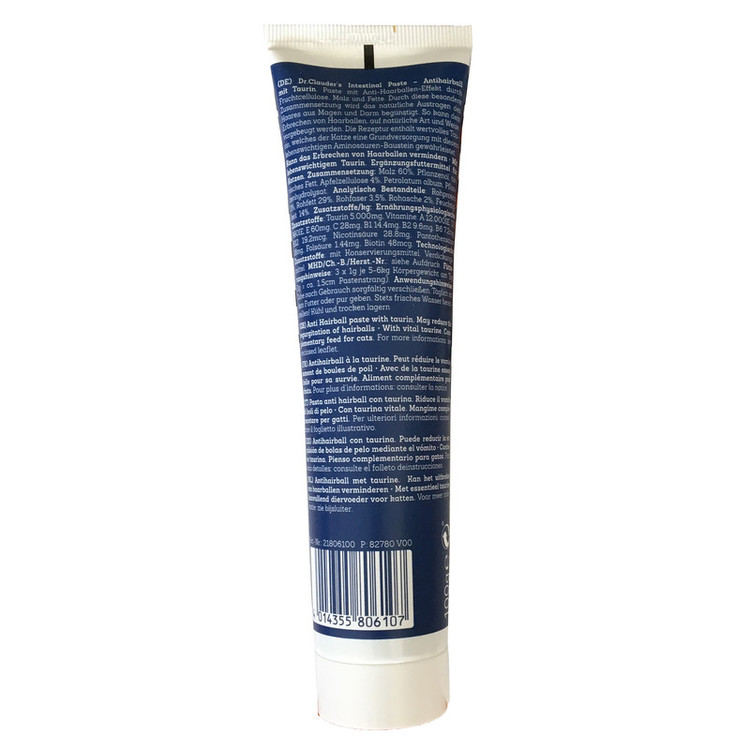 خمیر مالت گربه دکتر کلادرز مدل Anti Hairball +Taurin وزن 100گرم