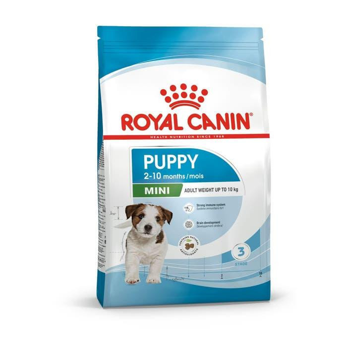 غذای خشک و توله سگ رویال کنین مدل Mini Puppy وزن 2 کیلوگرم مجموعه 3 عددی