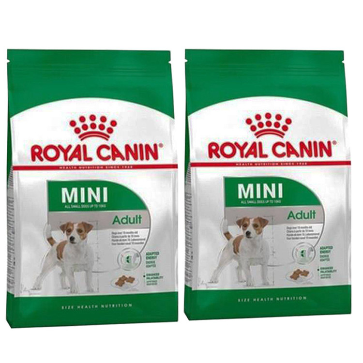 غذای خشک سگ رویال کنین مدل MINI Adult وزن 2 کیلو گرم مجموعه دو عددی