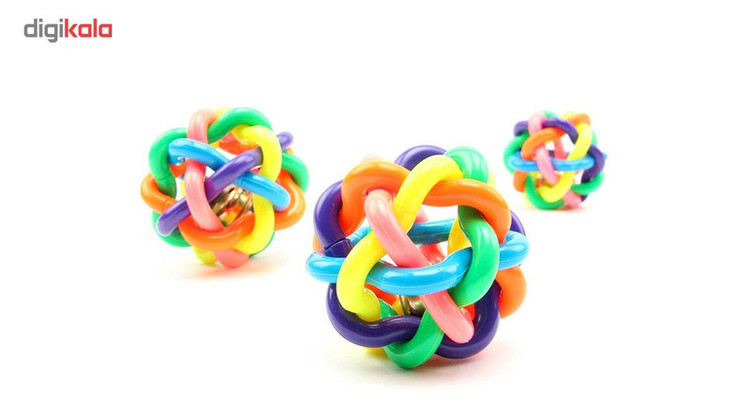 اسباب بازی سگ توپ پیچ در پیچ مدل Juguetes Perro Ball-M قطر 6.5 سانتی متری