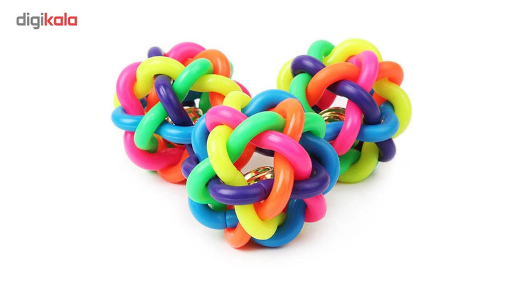 اسباب بازی سگ توپ پیچ در پیچ مدل Juguetes Perro Ball-M قطر 6.5 سانتی متری