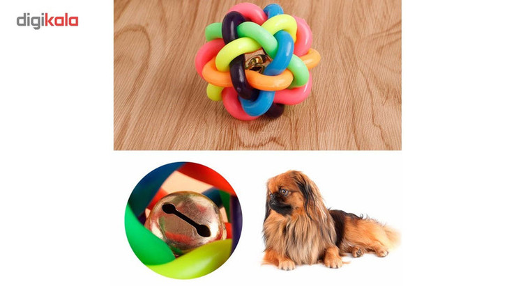 اسباب بازی سگ توپ پیچ در پیچ مدل Juguetes Perro Ball-M قطر 6.5 سانتی متری