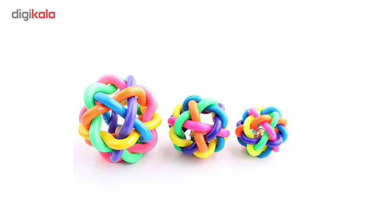 اسباب بازی سگ توپ پیچ در پیچ مدل Juguetes Perro Ball-M قطر 6.5 سانتی متری